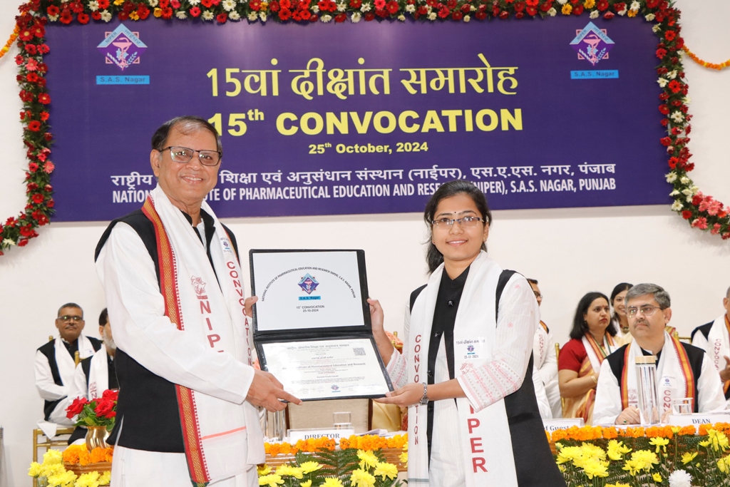 15th Convocation of NIPER S.A.S. Nagar (2024)