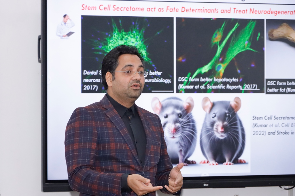 Faculty Lecture titled “Stem Cell-Free Therapy for Vision Restoration and Aging Reversal- A New Paradigm in Regenerative Medicine” by Dr. Ajay Kumar (February 21, 2025)